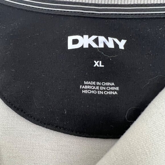 DKNY Mens Gray Quarter-Zip Pullover Sweatshirt XL - Picture 4 of 4